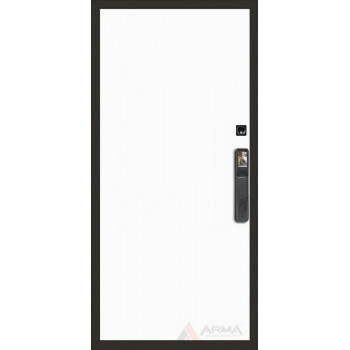 Входная металлическая дверь Арма Нео Ясень Face ID 05 "Белый софт"