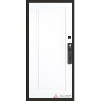 Входная металлическая дверь Арма Нео Ясень Face ID 22 "Белый RAL 9003"