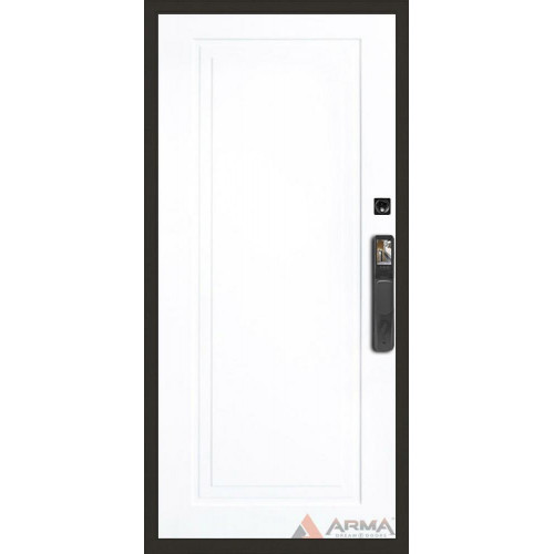 Входная металлическая дверь Арма Нео Ясень Face ID 22 "Белый RAL 9003"