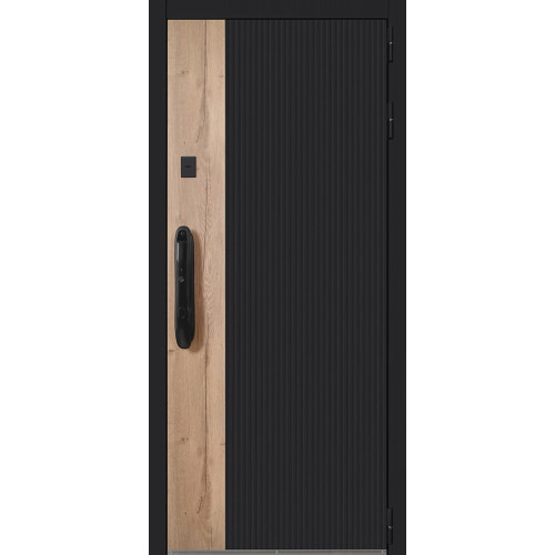 Входная металлическая дверь АСД Конструктор с биометрическим замком Smart lock DZ 888 с зеркалом