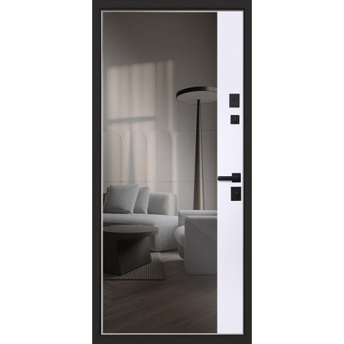 Входная металлическая дверь АСД Конструктор с биометрическим замком Smart lock DZ 888 с зеркалом