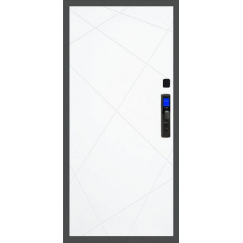 Входная металлическая дверь Баяр M2055 Face ID ФЛ-291 "Белый матовый"