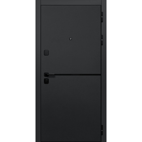 Входная металлическая дверь Branddoors Горизонт 024 Зеркало Maxi, Цвет "Силк Грей"