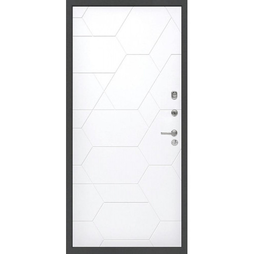 Входная металлическая дверь Diva 510 Титан Д-16 "Белый софт"