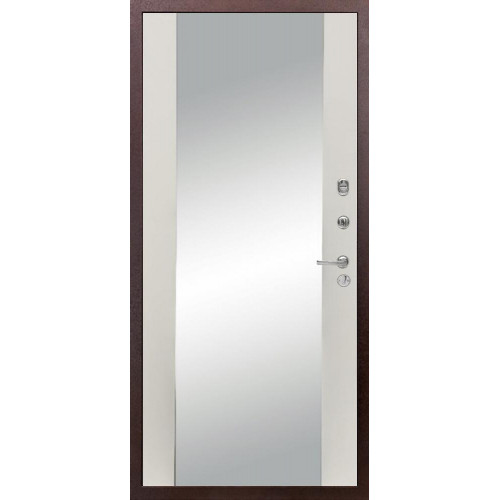 Входная металлическая дверь Diva 510 Антик медный Д-15, Цвет "Шампань Soft-touch"