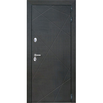 Входная металлическая дверь Интекрон Сенатор Лучи Гладкая, Цвет "Мрамор светлый"