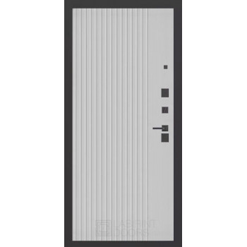 Входная металлическая дверь Labirint CARBON 29 Хомс, Цвет "Белый софт рельеф"
