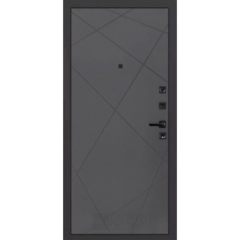 Входная металлическая дверь Labirint Infinity 24, Цвет "Графит софт"