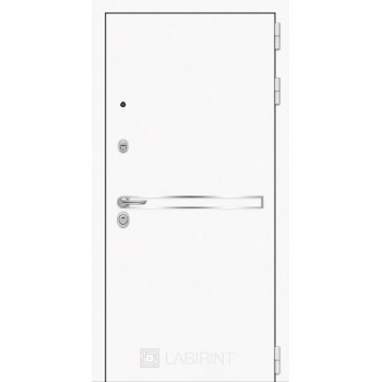 Входная металлическая дверь Labirint Лайн WHITE с тонированным зеркалом Максимум