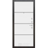 Входная металлическая дверь Labirint Silver 25, Цвет "Белый софт"