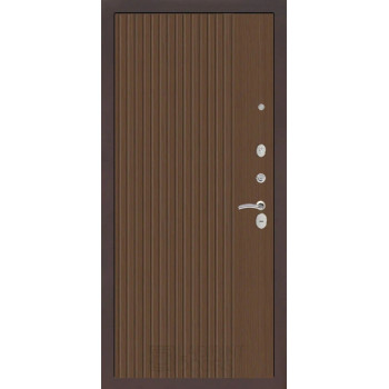 Входная металлическая дверь Labirint Classic "Антик медный" 29 Хомс, Цвет "Дуб кантри темный"