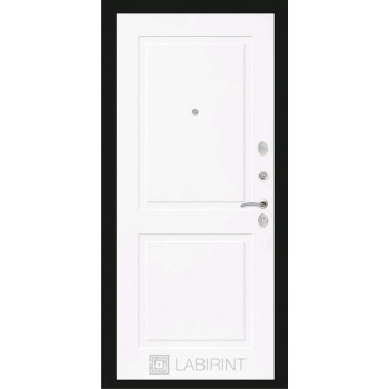 Входная металлическая дверь Labirint New York 11 "Белый софт"