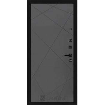 Входная металлическая дверь Labirint Piano 24, Цвет "Графит софт"