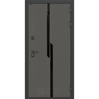 Входная металлическая дверь Labirint CARBON 13, Цвет "Грей Софт (Серый светлый)"