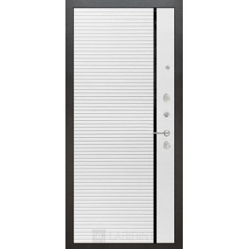 Входная металлическая дверь Labirint Silver 22, Цвет "Белый софт"