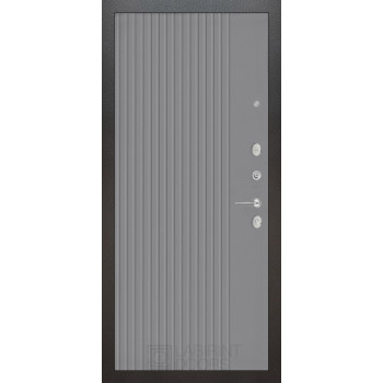 Входная металлическая дверь Labirint Silver 29 Хомс, Цвет "Серый софт рельеф"