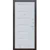 Входная металлическая дверь Labirint Silver 14, Цвет "Дуб кантри белый горизонтальный"