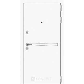 Входная металлическая дверь Labirint Лайн WHITE 04, Цвет "Беленый дуб"