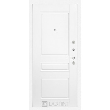 Входная металлическая дверь Labirint Платинум 03 "Белый софт"