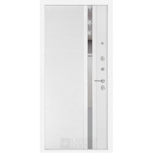 Входная металлическая дверь Labirint Платинум 31, Цвет "Белый софт"