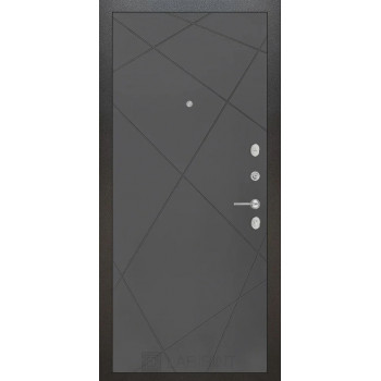 Входная металлическая дверь Labirint Silver 24, Цвет "Графит софт"