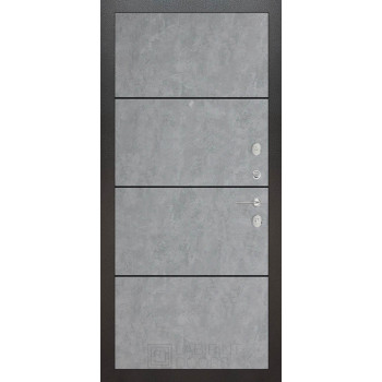 Входная металлическая дверь Labirint Silver 25, Цвет "Бетон светлый"