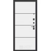 Входная металлическая дверь Labirint CARBON 25, Цвет "Белый софт"