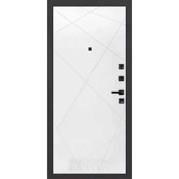 Входная металлическая дверь Labirint Infinity 24, Цвет "Белый софт"