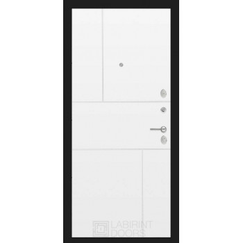 Входная металлическая дверь Labirint Urban 21, Цвет "Белый софт"
