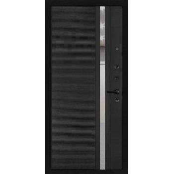 Входная металлическая дверь Labirint Piano 31, Цвет "Черный кварц"