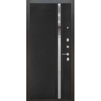 Входная металлическая дверь Labirint Silver 31, Цвет "Черный кварц"