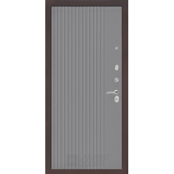 Входная металлическая дверь Labirint Classic "Антик медный" 29 Хомс, Цвет "Серый софт рельеф"
