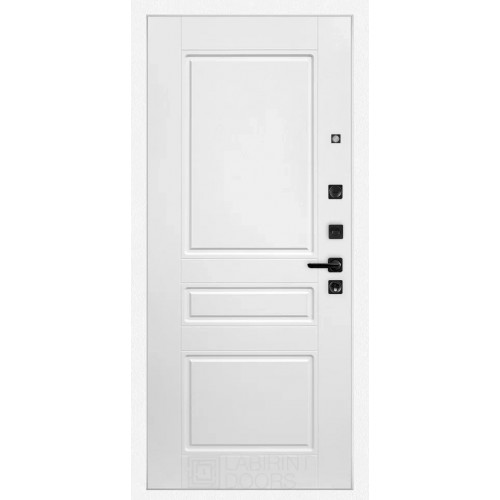 Входная металлическая дверь Labirint ROYAL 03 "Белый софт"