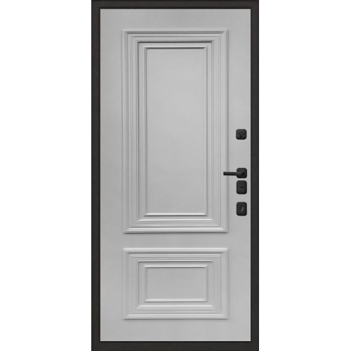 Входная металлическая дверь Regidoors МАЛАХИТ ТЕРМО Престиж, Цвет "RAL 7047 (светло серый)"