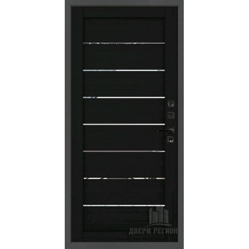Входная металлическая дверь Regidoors Президент Лайн ТИТАН LIGHT 2125 с зеркалом "Шоко велюр"