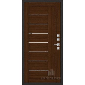 Входная металлическая дверь Regidoors Сенатор Плюс LIGHT 2110 с зеркалом "Орех вельвет"