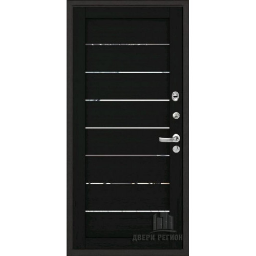Входная металлическая дверь Regidoors Центурион Mottura LIGHT 2125 с зеркалом "Шоко велюр"