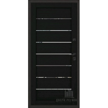 Входная металлическая дверь Regidoors ЭЛИТ ТЕРМО LIGHT 2125 с зеркалом "Шоко велюр"