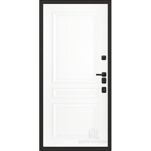 Входная металлическая дверь Regidoors МАЛАХИТ ТЕРМО Авангард "Эмаль белая"