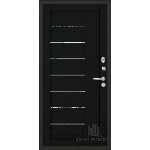 Входная металлическая дверь Regidoors Министр LIGHT 2110 с зеркалом "Шоко велюр"