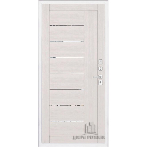 Входная металлическая дверь Regidoors NOVA LIGHT 2110 с зеркалом "Капучино велюр"
