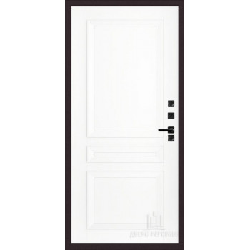 Входная металлическая дверь Regidoors ПАНЦИРЬ ТЕРМО Авангард "Эмаль белая"