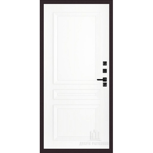 Входная металлическая дверь Regidoors ПАНЦИРЬ ТЕРМО Авангард "Эмаль белая"