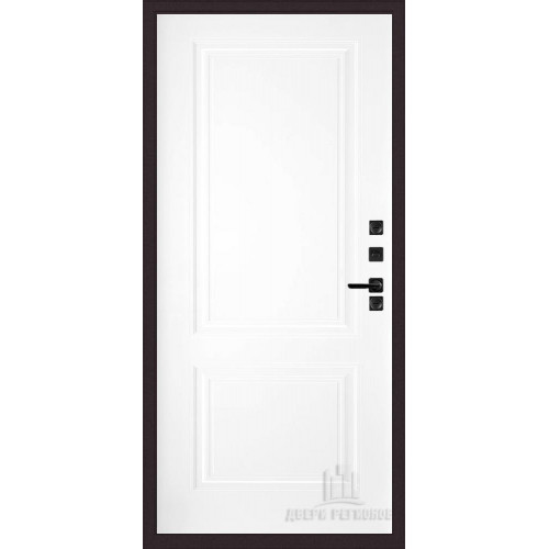 Входная металлическая дверь Regidoors ПАНЦИРЬ ТЕРМО Богемия "Эмаль белая"