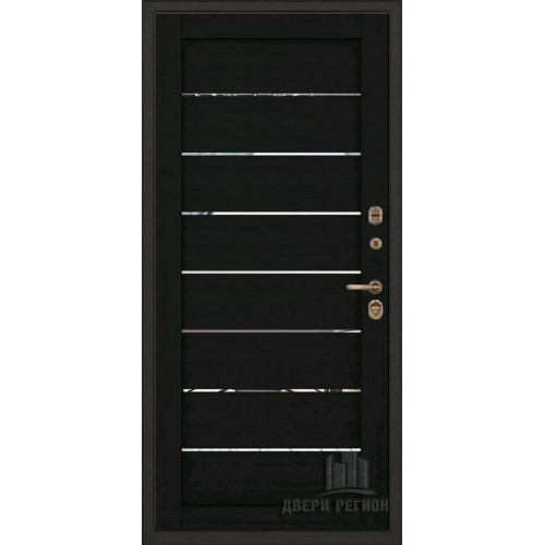 Входная металлическая дверь Regidoors ТОР ТЕРМО LIGHT 2125 с зеркалом "Шоко велюр"