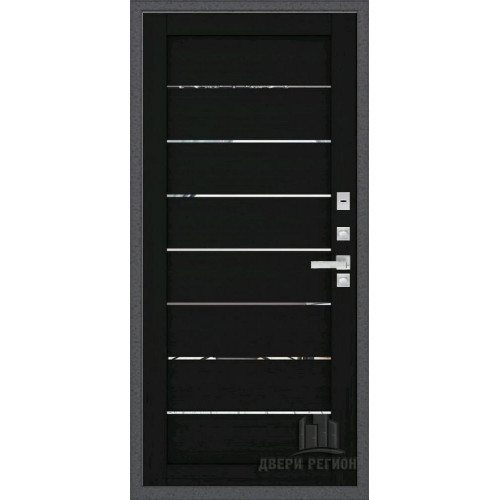 Входная металлическая дверь Regidoors Колизей Плюс LIGHT 2125 с зеркалом "Шоко велюр"