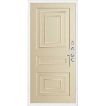 Входная металлическая дверь Regidoors Президент Лайн БЕЛЫЙ Florence 62001 "Серена керамик"