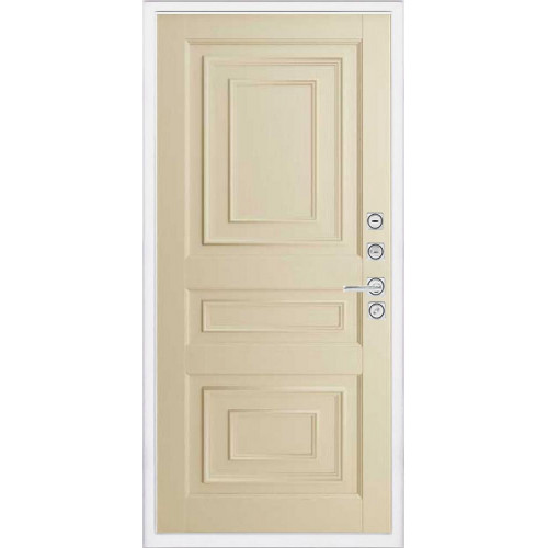 Входная металлическая дверь Regidoors Президент Лайн БЕЛЫЙ Florence 62001 "Серена керамик"