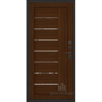 Входная металлическая дверь Regidoors Президент Стайл LIGHT 2110 с зеркалом "Орех вельвет"