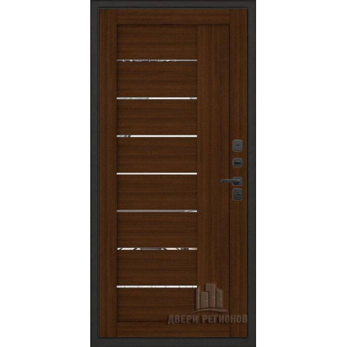 Входная металлическая дверь Regidoors Президент Стайл LIGHT 2110 с зеркалом "Орех вельвет"